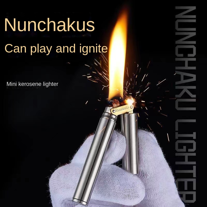 Fire Starting Kit - Kompaktowa Nowa Mosiężna Zapalniczka Wiatroodporna Mini