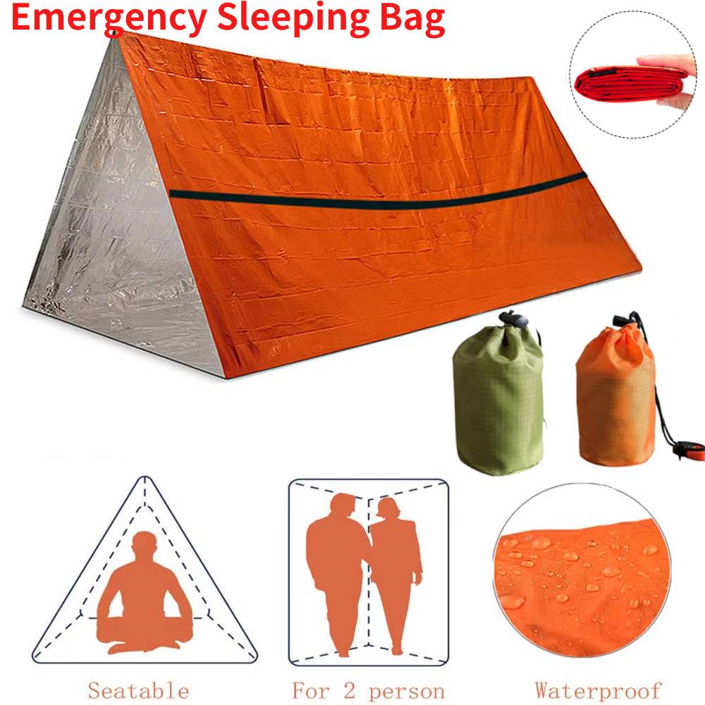 Bivy Bag Emergency - Przenośny Wodoodporny Awaryjny Śpiwór Przetrwania Outdoor
